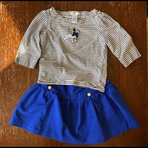 Janie and Jack skirt and shirt size 4